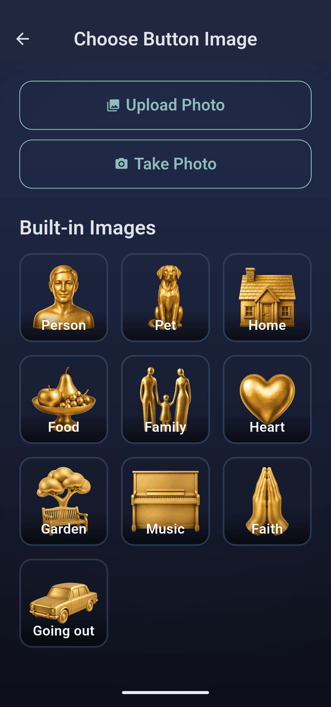 Built-in artwork, for families who would rather not appear on camera.